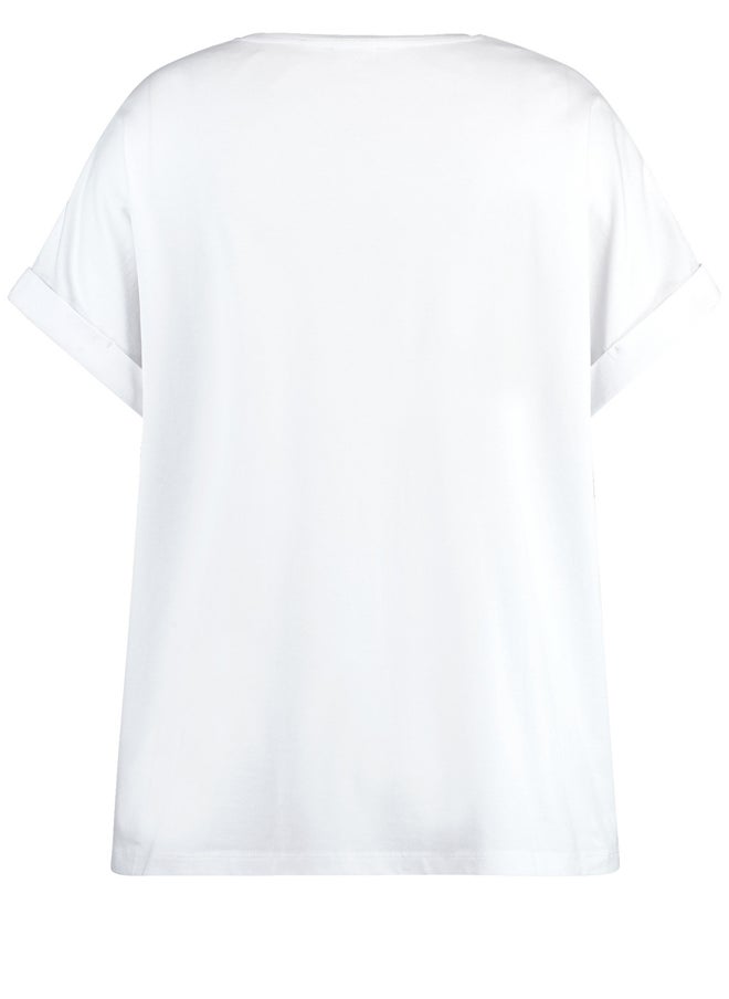 Samoon Abstract Printed T-Shirts  - Image 4