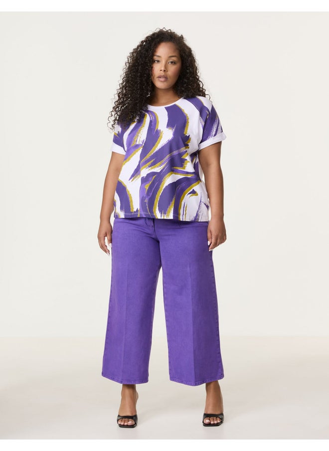 Samoon - Abstract Printed T-Shirts - Image 1