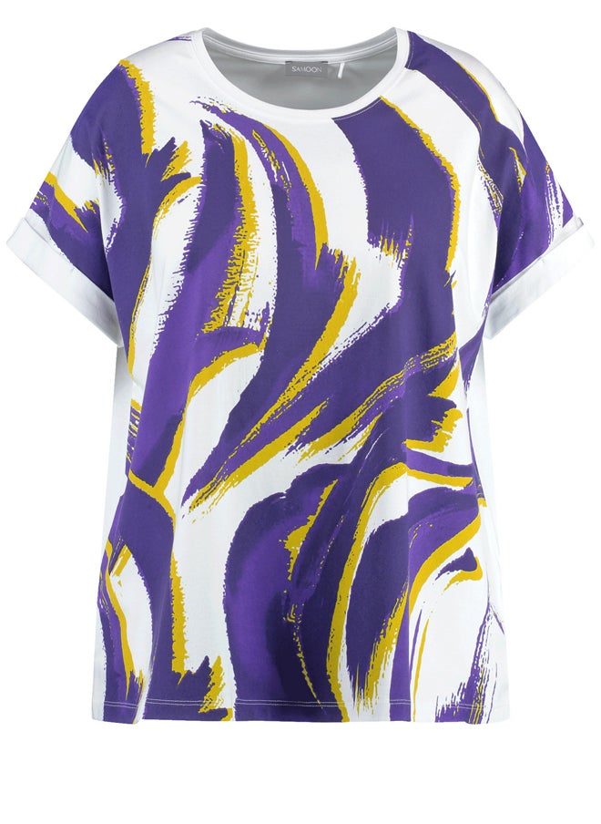Samoon Abstract Printed T-Shirts  - Image 3