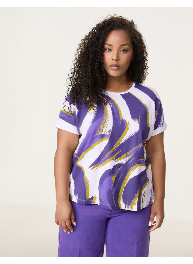 Samoon - Abstract Printed T-Shirts - Image 1