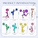 Blulu 48 Pieces Cheerleader Cupcake Toppers Glitter Cheerleading Gymnastics Cupcake Picks Cheer Team Cake Decorations Girl Toothpicks Cake Decor for Girls Birthday Party Favors Supplies - Image 2
