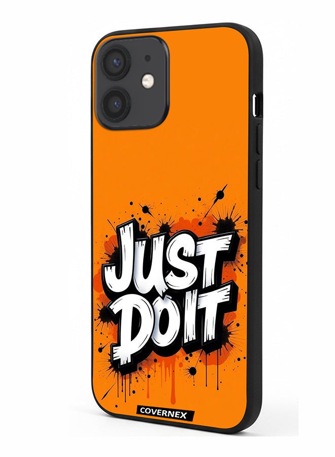 Covernex Apple iPhone 12 Mini Protective Case Cover Printed Featuring Just Do It Street Art - Image 1
