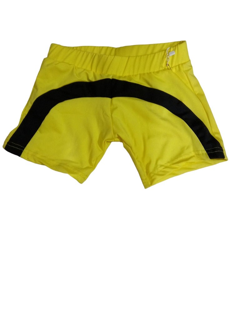 Boys' Swim Shorts, Yellow - Image 2