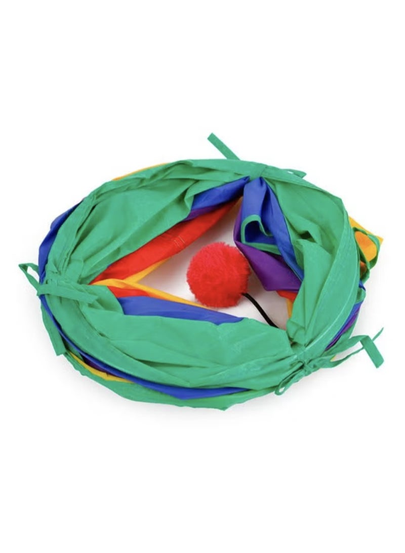 S-shaped rainbow curved tube cat tunnel - Image 5