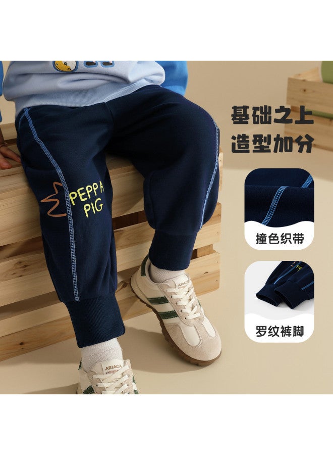 Peppa Pig spring Boys' Casual Sweatpants - Stylish Striped Kids' Joggers With Comfortable Elastic Cuffs - Image 5