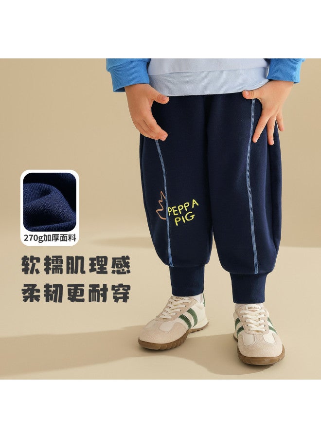 Peppa Pig spring Boys' Casual Sweatpants - Stylish Striped Kids' Joggers With Comfortable Elastic Cuffs - Image 2