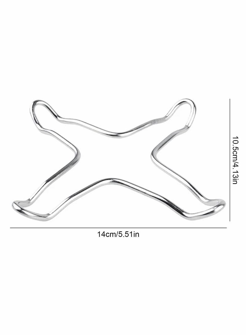 Y&D Gas Ring Trivet Reducer Stove Top Hob Cooker Heat Simmer Coffee Pots Cafetiere Espresso Makers Pans Stainless Steel Kitchen Utensil 4 Pieces  - Image 4