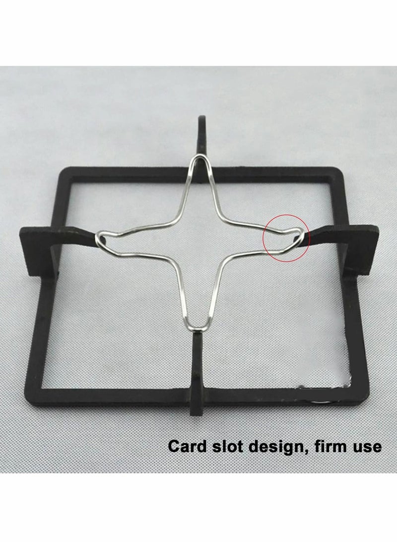 Y&D Gas Ring Trivet Reducer Stove Top Hob Cooker Heat Simmer Coffee Pots Cafetiere Espresso Makers Pans Stainless Steel Kitchen Utensil 4 Pieces  - Image 3