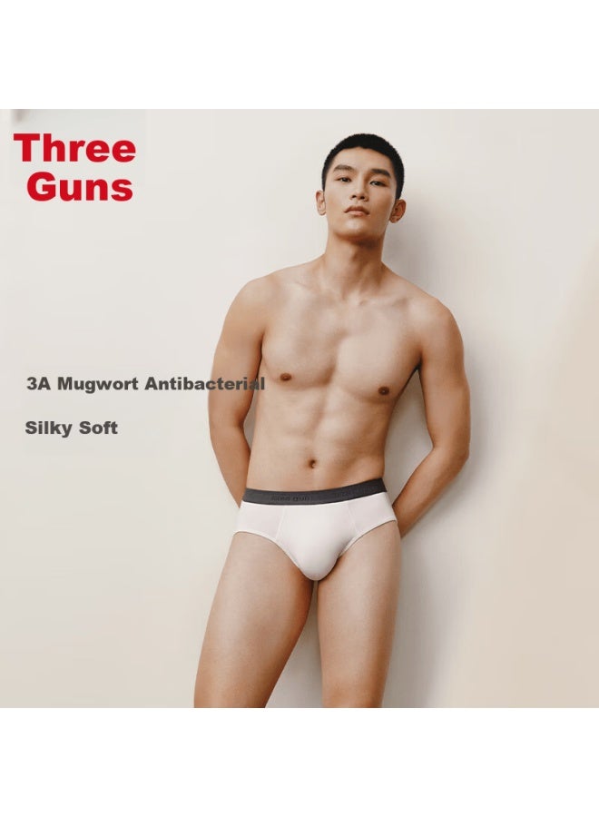 Threegun Men's Underwear [50 High-count Antibacterial Modal] Triangle Briefs Gift Box Set [3-pack] - Image 2