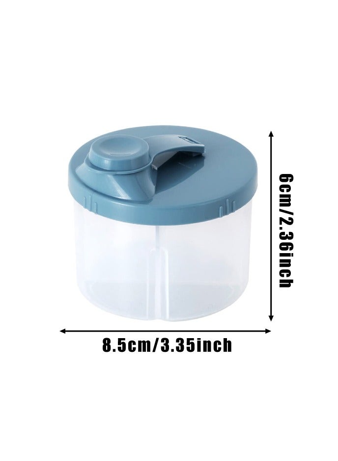 2 Pack Baby Formula Dispenser On The Go, Non-Spill Rotating Four-Compartment Formula Container to Go for Infant Toddler Travel Outdoor - Image 2