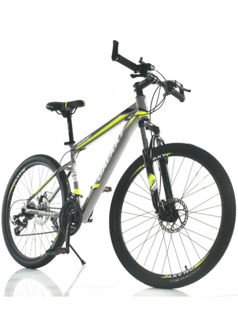 صندوق العاب دراجة جبلية من سبائك الألومنيوم بإطارات 26 بوصة، ناقل حركة شيمانو 21 سرعة، دراجة للبالغين، فرامل قرصية ميكانيكية، مقعد قابل للتعديل، 21 ترسًا، دراجة جبلية بنظام تعليق للرجال والنساء - Image 1