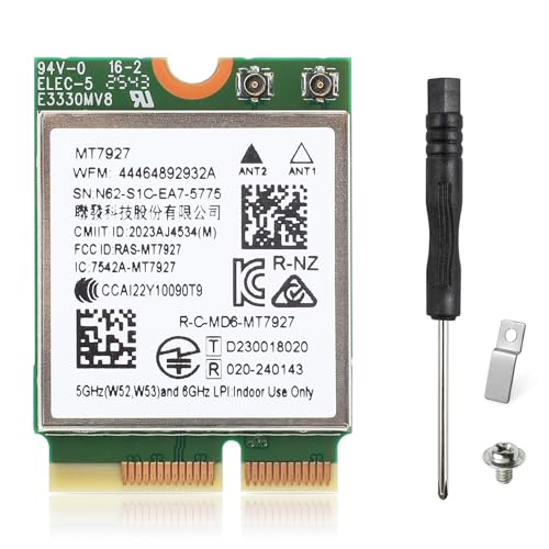 EDUP WiFi 7 Card BE9300 Tri-Band Wireless Network Adapter, 802.11be 2.4/5/6GHz, Bluetooth 5.4, MLO, M.2 Key E 2230 Wi-Fi 7 Module Card for Laptop PC, Intel & AMD, Compatible with Windows 11 - Image 1