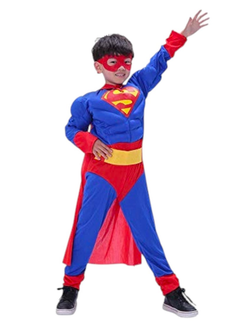 Toy Box Superman Multicolor Costume For 3-5 Years Kids Small Size 120-130 - Image 1