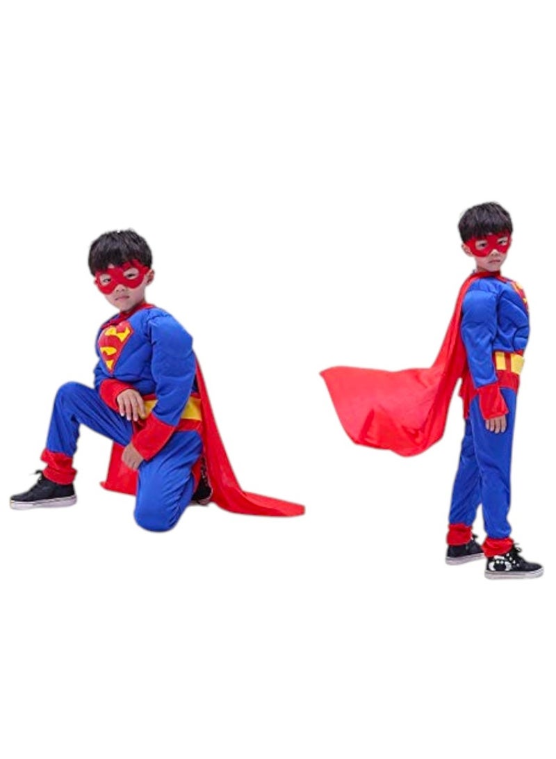 Toy Box Superman Multicolor Costume For 3-5 Years Kids Small Size 120-130 - Image 5