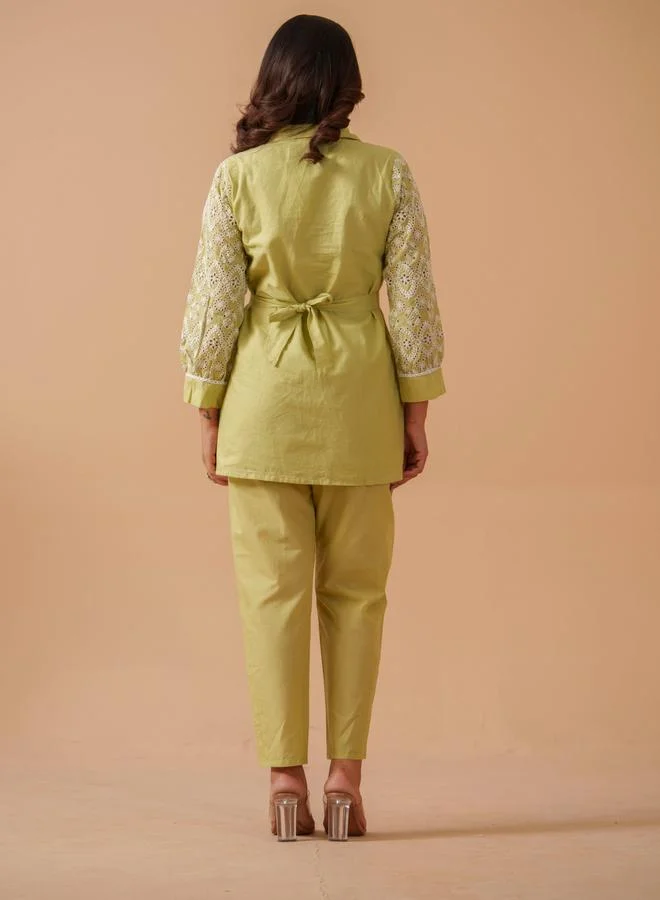 DW DW Printed Longline Tunic with Trousers Co-Ords