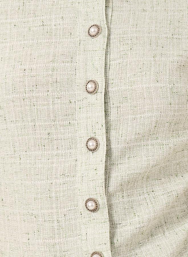 Styli Plain Short Sleeves A-Line Midi Dress - Image 4