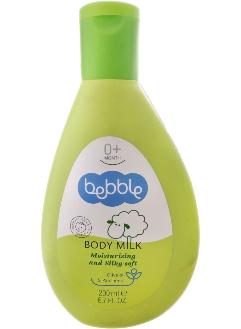 bebble Baby Body Milk | Nourishes Moisturizes Hydrates Soothes Skin | 200ml - Image 1