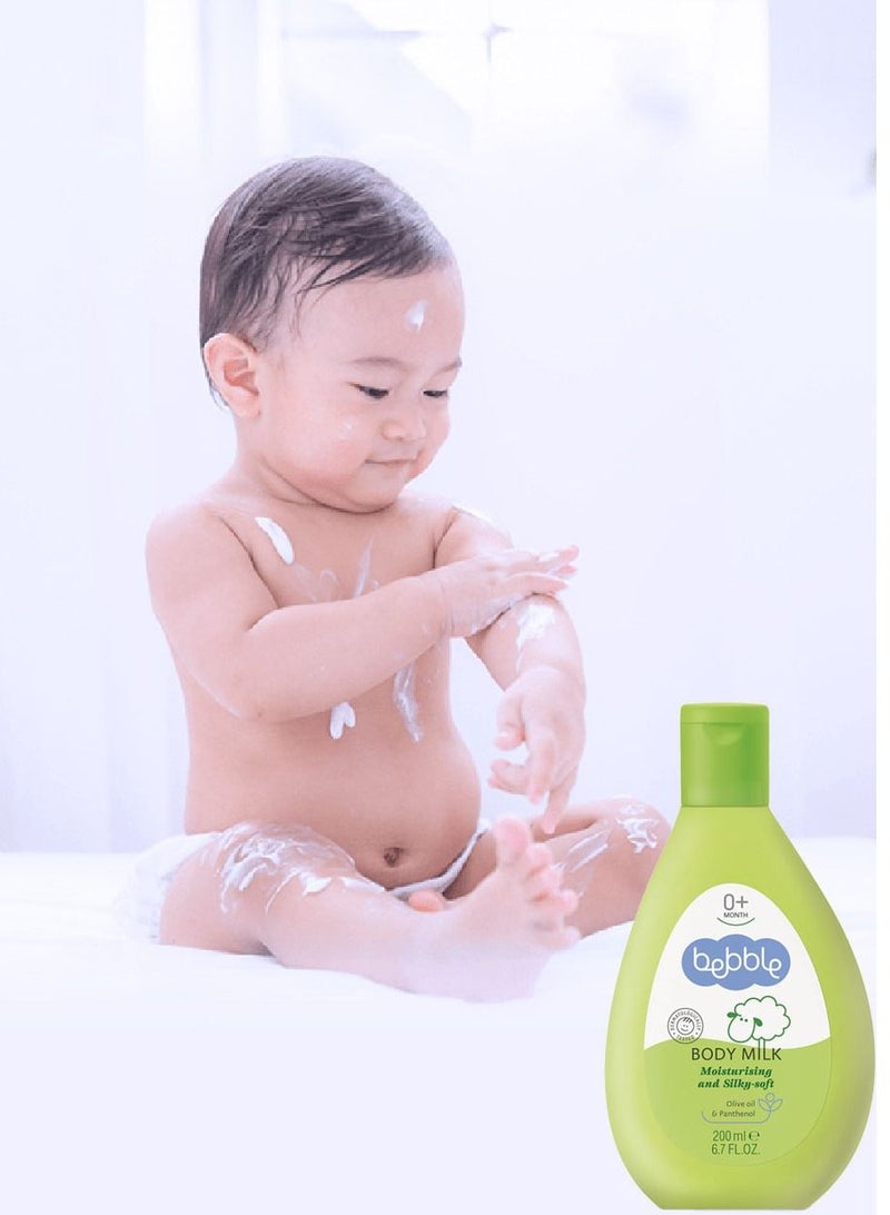 bebble Baby Body Milk | Nourishes Moisturizes Hydrates Soothes Skin | 200ml - Image 4