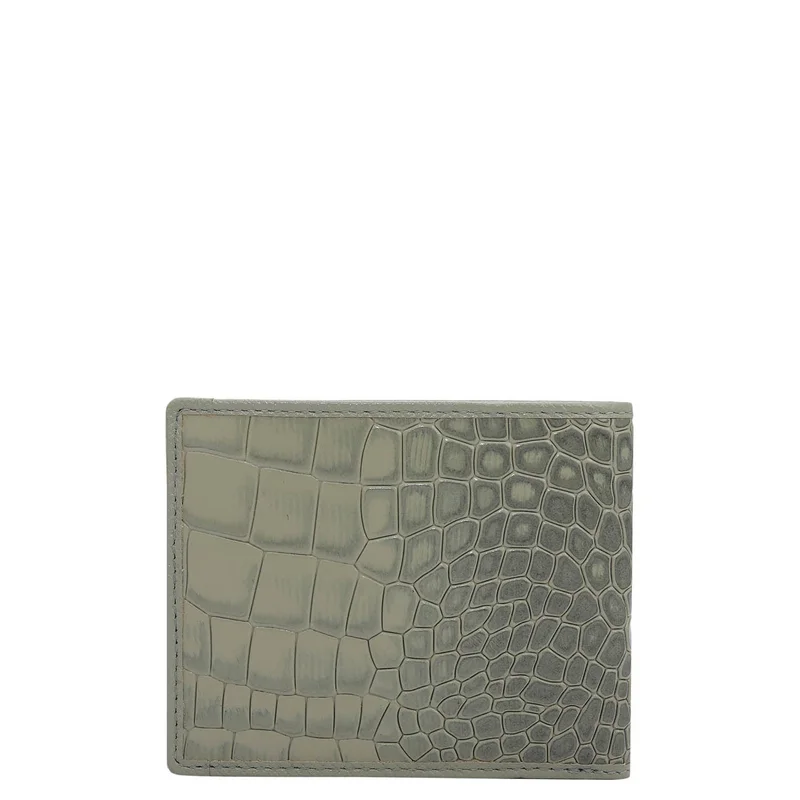 Da Milano Stone Grey Stone Grey Bifold Leather Mens Wallet for Men | Best Price UAE