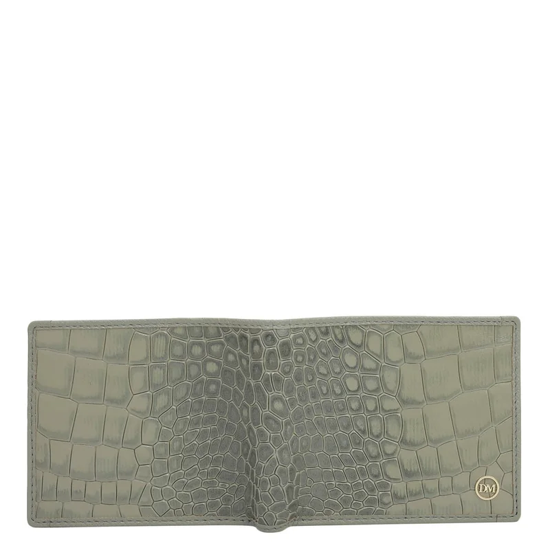 Da Milano Stone Grey Stone Grey Bifold Leather Mens Wallet for Men | Best Price UAE