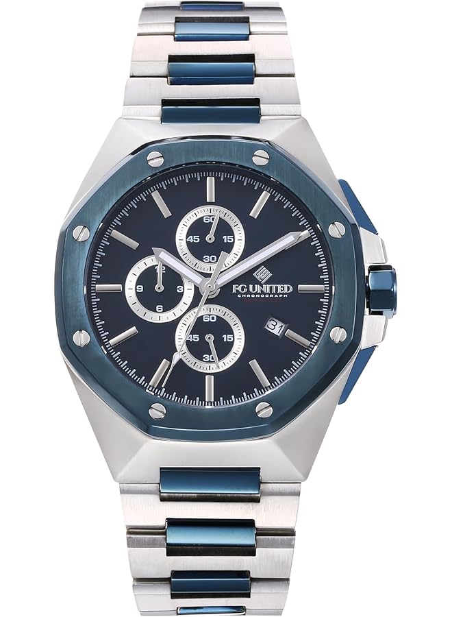 FG UNITED Primo Men Chronograph Stainless Steel Watch – Fg9006 - Image 1