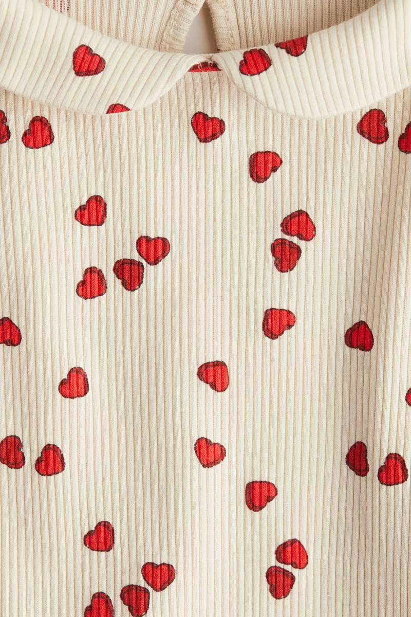 H&M Collared jersey top
