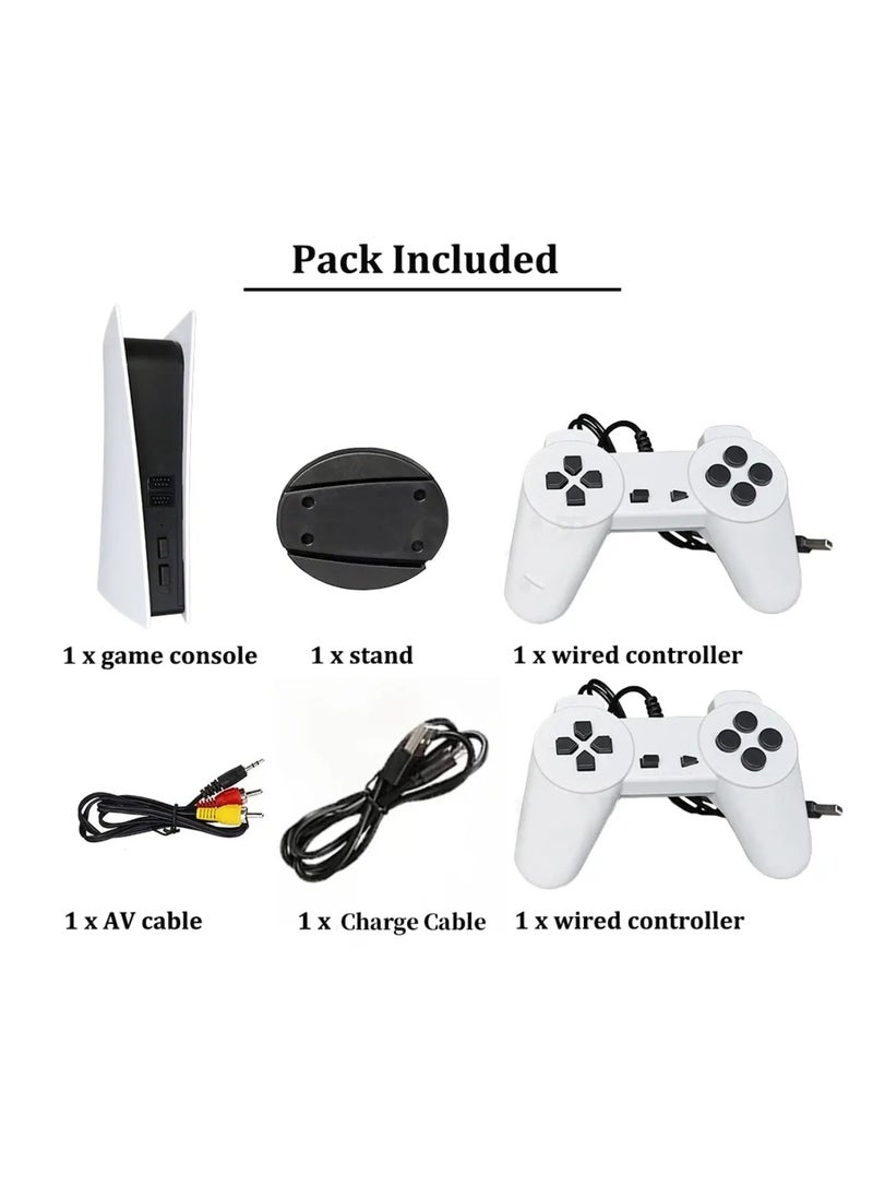 null - Classic Retro Game Station 5: 300 Built-in 8-Bit Games, USB Wired Console, AV Output for TV, Ultimate Handheld Gaming Experience with GS5 TV Console - Image 1