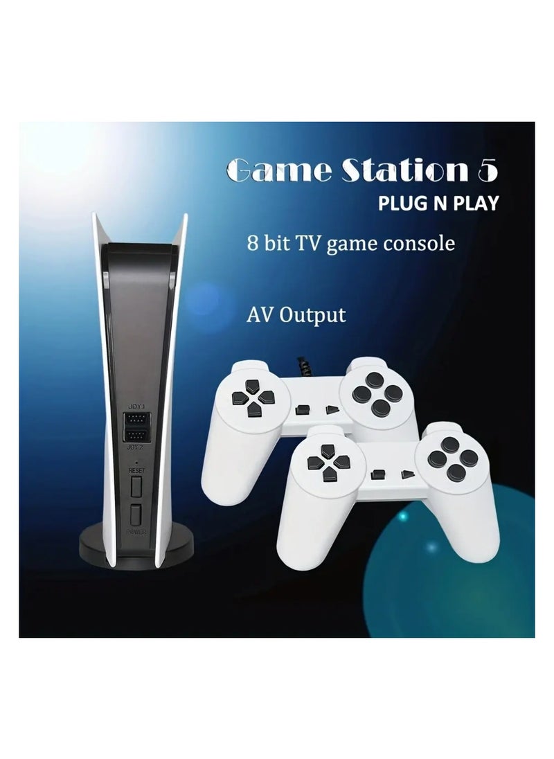 null - Classic Retro Game Station 5: 300 Built-in 8-Bit Games, USB Wired Console, AV Output for TV, Ultimate Handheld Gaming Experience with GS5 TV Console - Image 1