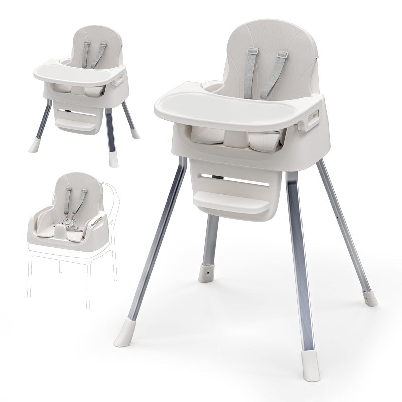 CheerKid Portable Baby Highchair for Months Infants and Toddlers with 5 Point Harness Convertible Comfortable Seat for Cozy Eating Table Sit Up High Chair and Seats for Sitting Up Back Booster Feeding Chairs - Image 1