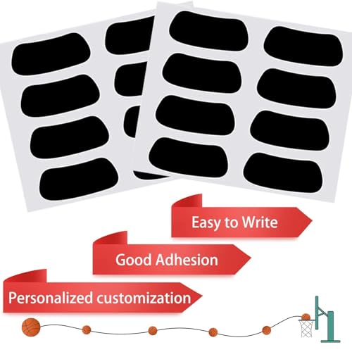 Anteer 60 Pairs Eye Black Stickers for Kids Customizable Sports Face Eyeblack Sticker for Football Baseball Softball Sport Themed Party Birthday Party Supplies(Black) - Image 2