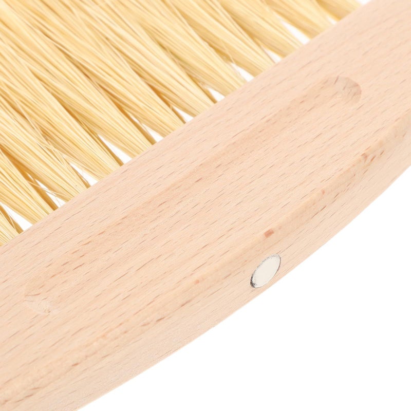 Mini Hand Broom and Dustpan Set for Desktop Tabletop Cleaning Compact White Sisal - Image 4