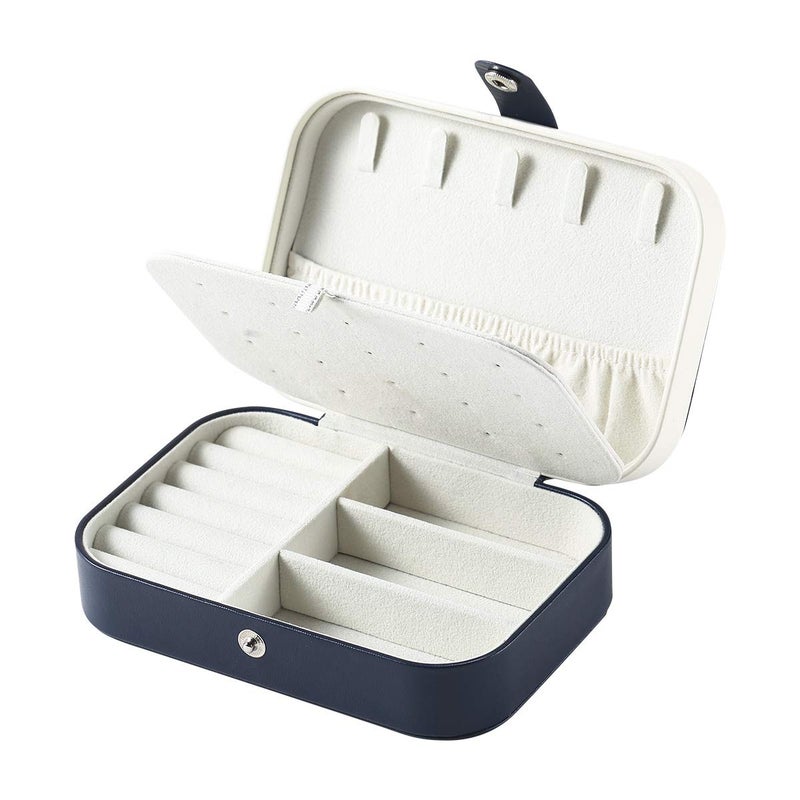 CASEGRACE Jewelry Box For Women Travel Jewelry Organizer Double Layer for Necklace Earring Rings Jewelry Holder Case