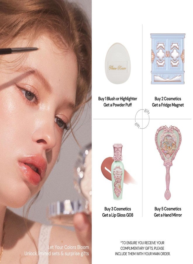 Flower Knows هايلايتر سائل من فلاور نوز ميدسمر فيريتايلز، هايلايتر لامع فضي، مكياج هايلايتر، مُضيء للوجه والجسم، هايلايتر للوجه قابل للدمج وطويل الأمد لجميع درجات البشرة (01 ضوء القمر) - Image 2