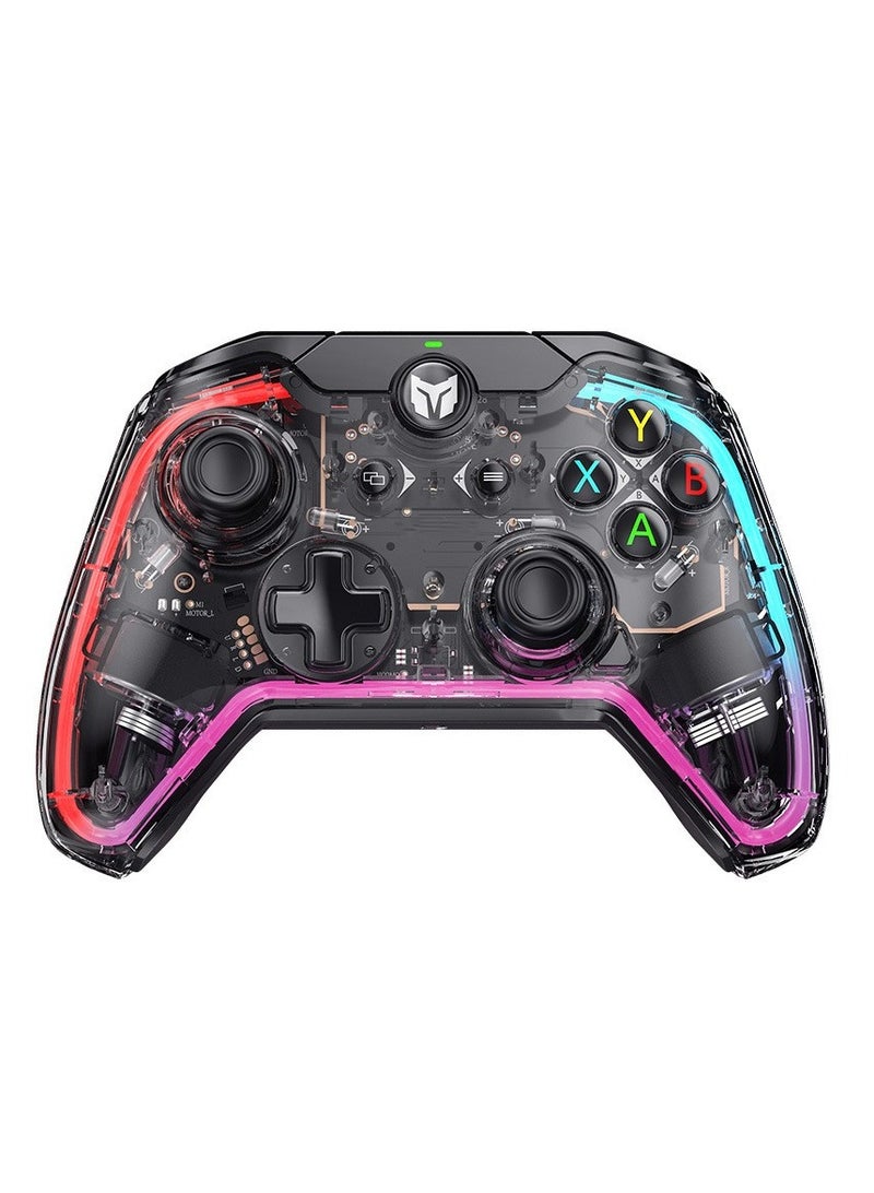 وحدة تحكم ألعاب نينتندو سويتش، وحدة تحكم سلكية احترافية لجهاز نينتندو سويتش ونظام التشغيل Windows 10/11، وحدة تحكم ألعاب الكمبيوتر الشخصي، عصا التحكم في لوحة الألعاب مع اهتزاز مزدوج، جيروسكوبي 6 محا - Image 1