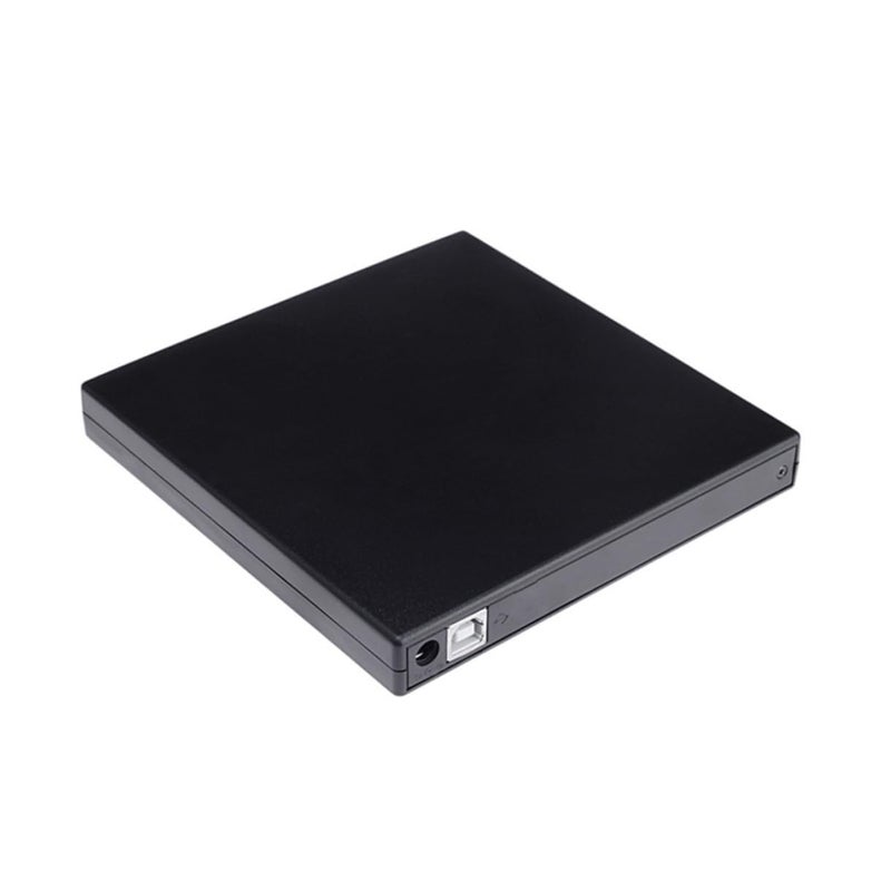 Portable USB External DVD CD Burner Rewriter Drive For Laptop Data Transfer Black - Image 2