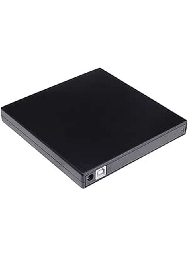 Portable USB External DVD CD Burner Rewriter Drive For Laptop Data Transfer Black - Image 1
