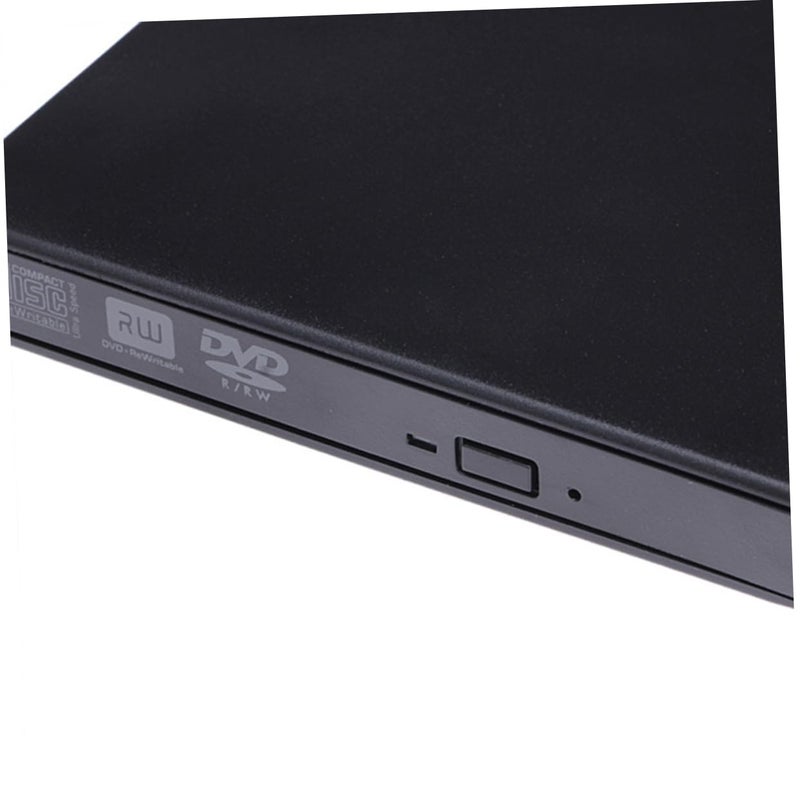 Portable USB External DVD CD Burner Rewriter Drive For Laptop Data Transfer Black - Image 3