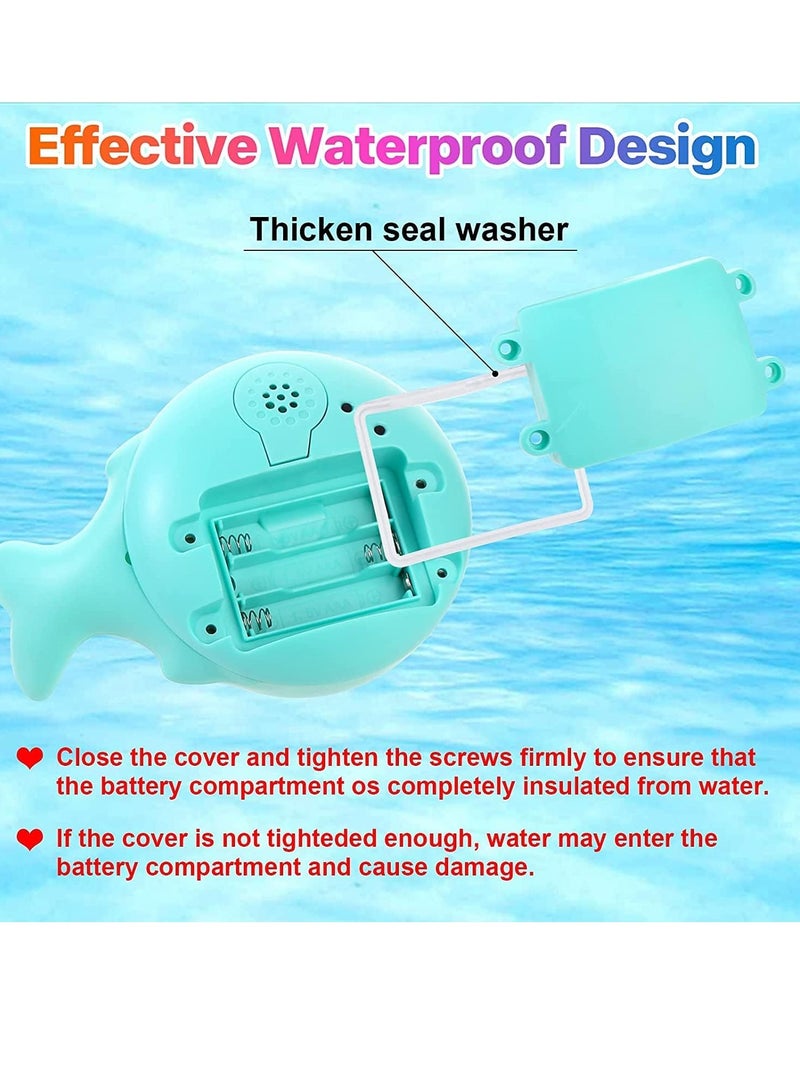 SOLARAE Baby Bath Toys Baby Toys Whale Light Up Bath Toys, Sprinkler Bathtub Toys for Toddlers Infant Kids Boys Girls, Spray Water Bath Toy, Pool Bathroom Baby Toy - Image 4