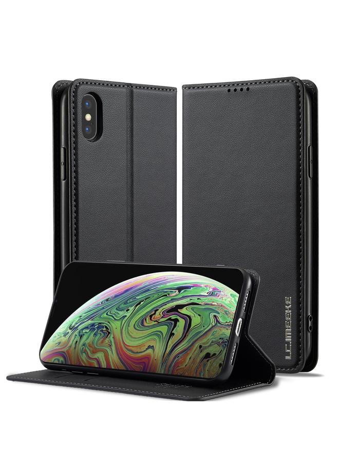 LC.IMEEKE Case For iPhone X / XS L1 Series Frosted Fine Texture PU Phone Case - Image 1