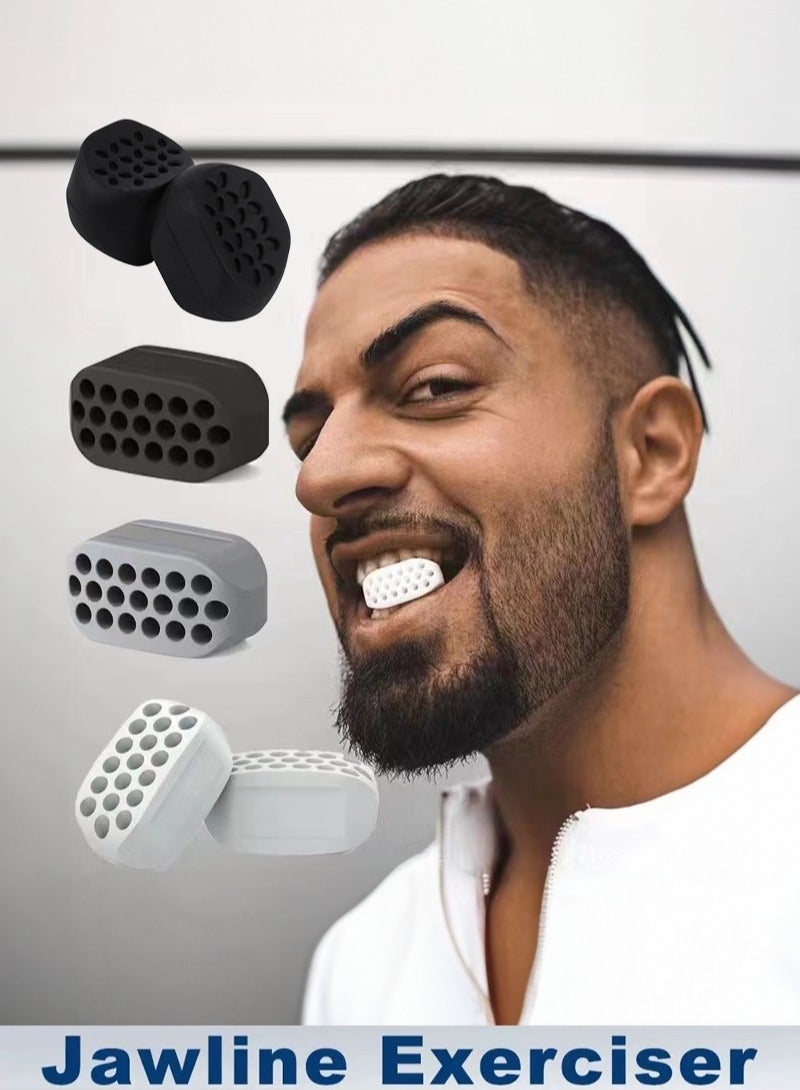 Manhua 2 masseter jaw and jaw trainers, silicone chewing trainer for ...