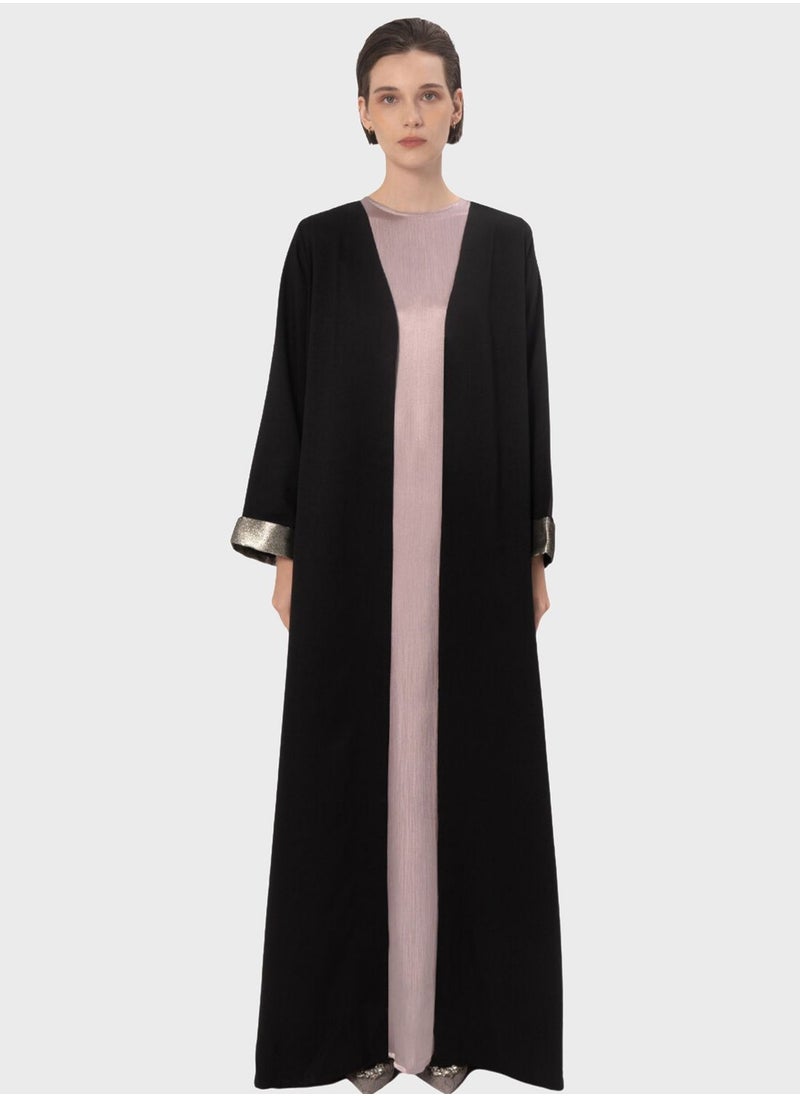 ديميور - Embellished Cape Sleeve Abaya - Image 1