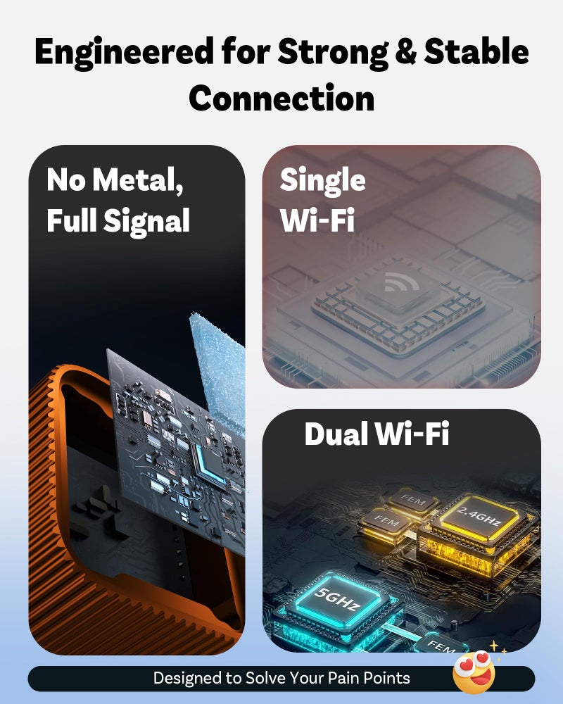 OTTOCAST 2026 New Mini Slim [USB C], 2-in-1 Wireless CarPlay Adapter & Android Auto Adapter, Plug & Play, 5s Auto-Connect Wireless Carplay Dongle for Factory Wired Cars, iPhone & Android Orange - Image 5