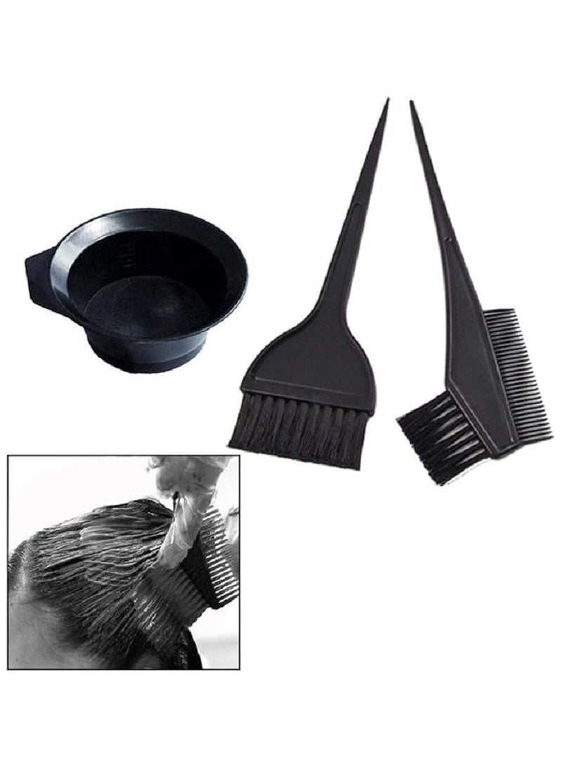 Generic Hair dye kit consisting of DIY styling tools, bowl and brush - blackر  - Image 4