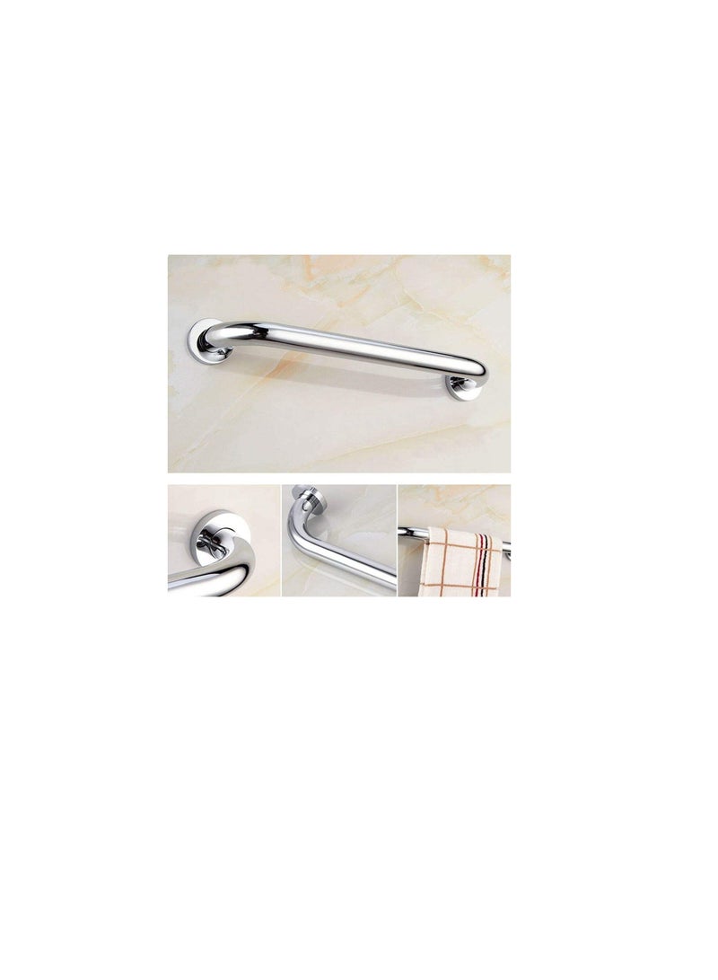 ROBUSTLINE ROBUSTLINE Stainless Steel D Bar Handle | Rosette Type | 19MM x 300MM | Elderly Shower Support - Image 2