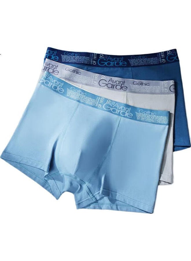 Fenton Men'S Underwear 3-Pack Pure Cotton 7A Antibacterial Stereoscopic U-Shaped Pouch Four-Corner Underwear - Image 2