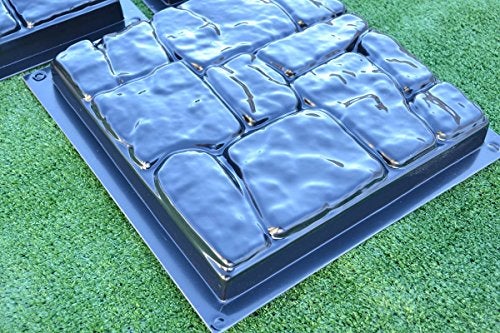 SvitMolds Concrete Mold DIY Flagstone Durable Mold Pavers Stone Patio Casting Path Pavers for Garden Walkway, Concrete Walkway Molds Cobblestone Set 5 pcs S25 - Image 3
