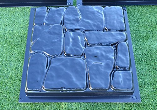 SvitMolds Concrete Mold DIY Flagstone Durable Mold Pavers Stone Patio Casting Path Pavers for Garden Walkway, Concrete Walkway Molds Cobblestone Set 5 pcs S25 - Image 4