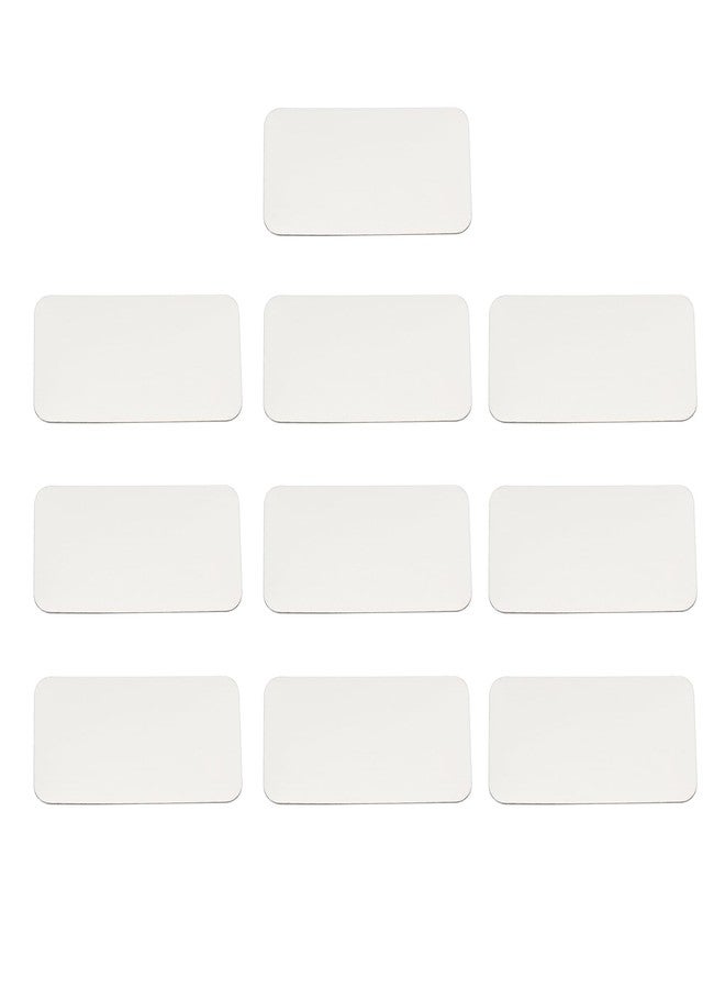 PATIKIL 17mmx30mm Metal Plate for Phone Magnet, 10pcs Rectangular Adhesive Metal Plate Replacement Stickers for Magnetic Car Mount Holder Phone Case Wall, Silver Tone - Image 1