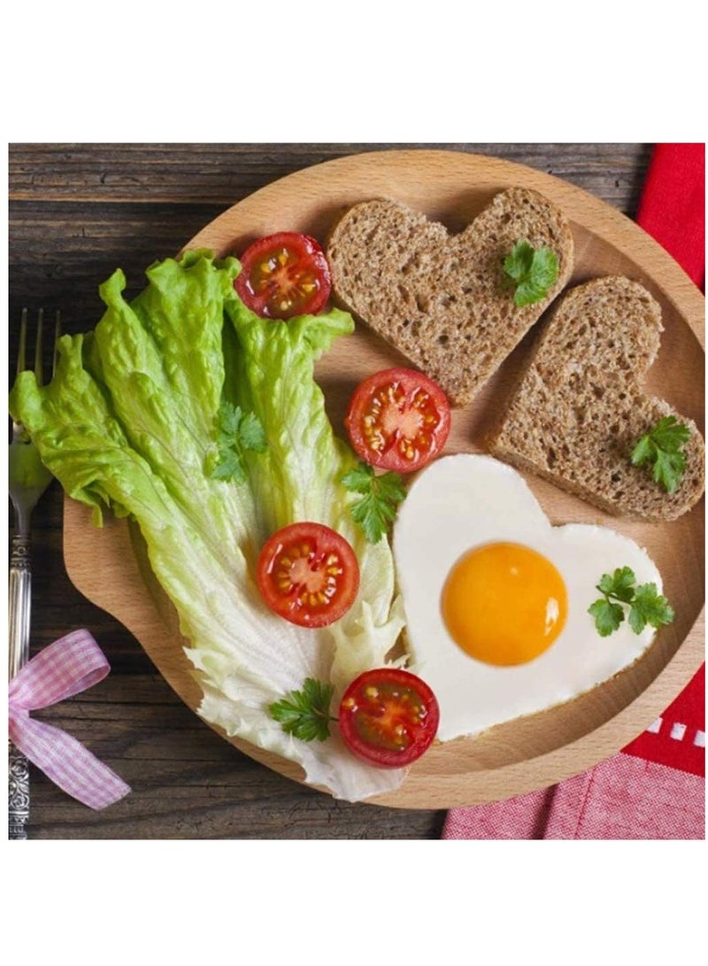 Excefore Silicone Fried Egg Mould, 3PCS Heart&Round⋆ Shape Pancakes Maker for Saving Cooking Time, Insulated Biscuit Mold Baking Stencil for Fast Easy DIY Egg/Cupcake/Pastry - Image 5