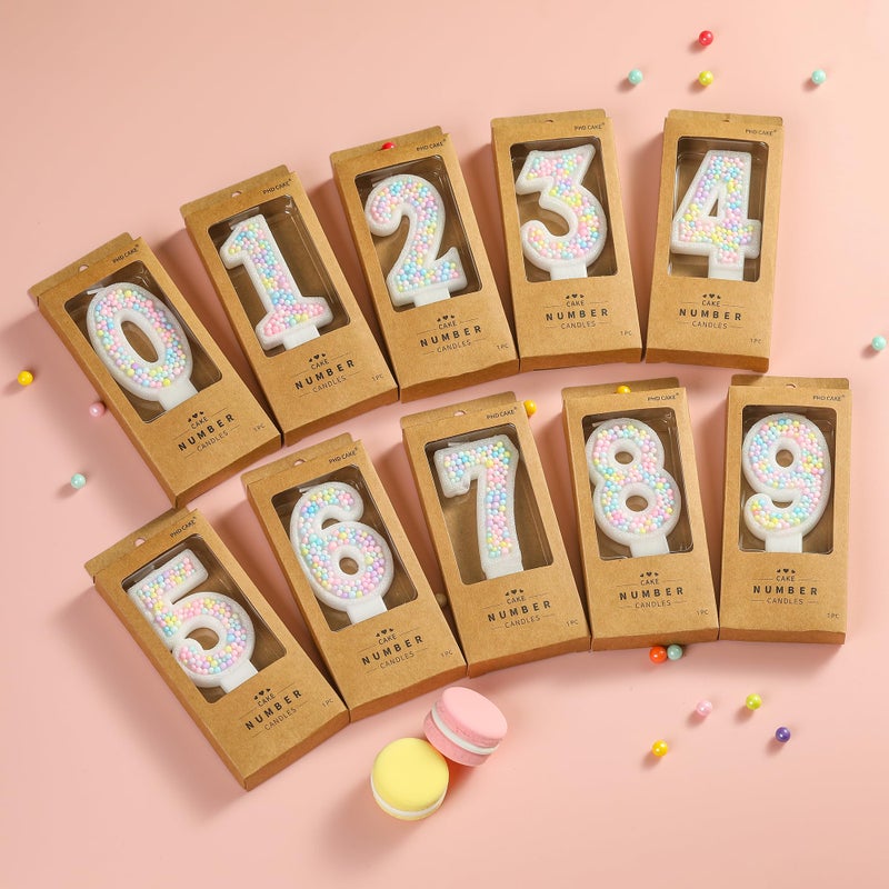 PHD CAKE Number 2 Macaron Birthday Candles, Macaron Themed Number Candles, Cake Number Candles, Party Celebration - Image 3